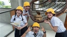 況明潔（左起）、伊正、王仁甫與莎莎。（圖／台灣大哥大MyVideo提供）