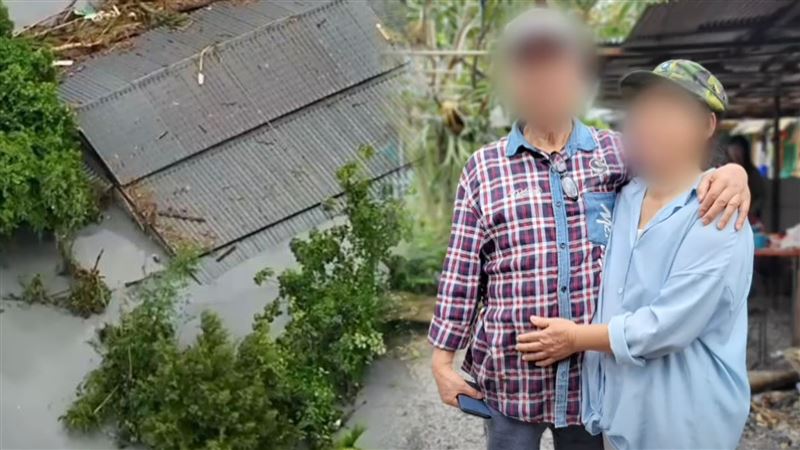 6歲小忻被救出時喊著「還有阿公、阿婆」，事實上口中這兩人與小忻沒有血緣關係，小忻是認養來的卻更勝親生，夫妻生前甜蜜合照曝光。（圖／翻攝畫面）