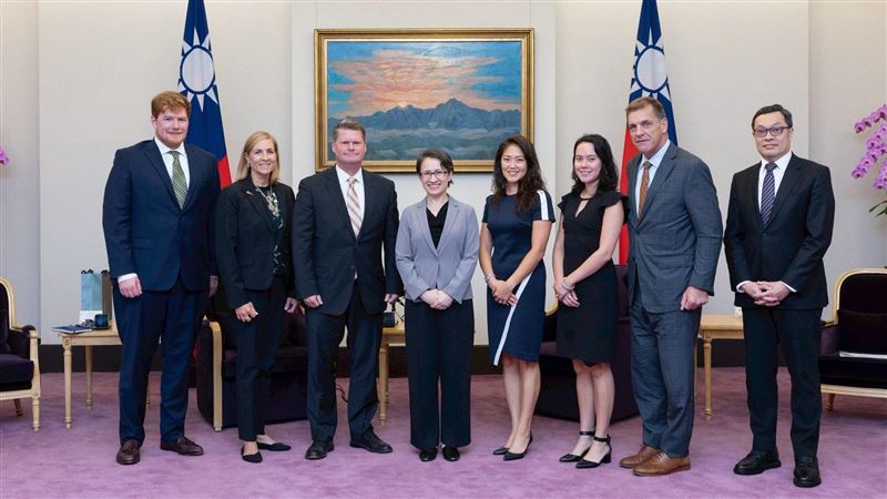 見美智庫訪團　蕭美琴：盼關稅談判達互利