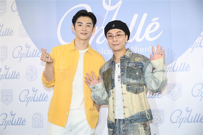 派翠克、蕭子墨出席義大利香氛品牌台北京站開幕記者會。（圖／記者鄭孟晃攝影）