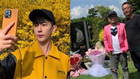 程青松爆虐殺于朦朧！昔穿「亮粉西裝」悼念喬任梁一幕被挖　網全怒了。（圖／微博）