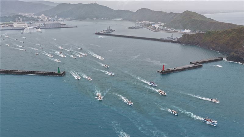 2025蘭陽媽祖文化節，千人百船護駕，十六天后攜軍港五姊妹盛大啟航。（圖／宜蘭縣政府提供）