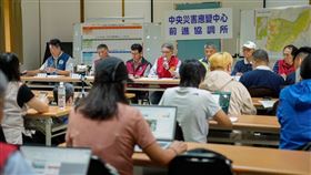 中央災害應變中心前進協調所今（26）日召開第4次工作會報後記者會。（圖／行政院提供） 