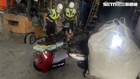 彰化縣西港鄉某工廠發生工安意外，周男倒臥作業區脫水機具旁，送醫途中斷魂。（圖／翻攝畫面）