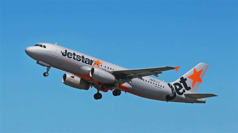 捷星航空旗下的空巴A320機型。（圖／翻攝畫面）