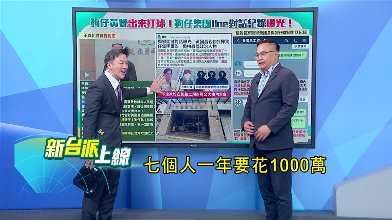 黃國昌指揮狗仔對話紀錄曝光，紀錄顯示從2022年就開始跟監政敵。（圖／翻攝新台派上線）
