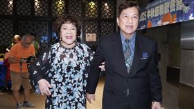 周遊（阿姑）和老公李朝永出席餐會。（圖／記者趙于瑩攝影）