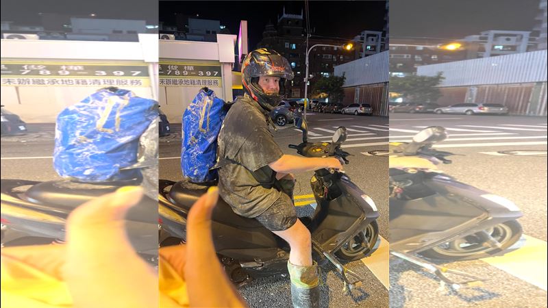 外國人化身鏟子超人　暖回我住花蓮網讚爆