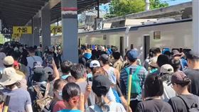 花蓮,光復鄉,淹水,救災,志工,光復車站,同島一命。（圖／翻攝畫面）