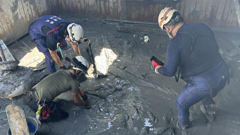 馬太鞍溪堰塞湖溢流，重創光復鄉市區，釀多人死傷、失聯。（圖／翻攝畫面）