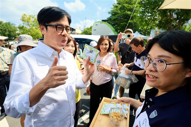 2025夏季新鮮市「旗山蕉響樂」香甜登場！陳其邁邀請大家來旗山品嚐、選購優質農產。（圖／高雄市政府提供）