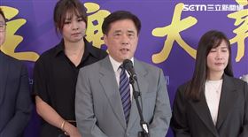 郝龍斌出席辯論會前接受媒體聯訪。（圖／翻攝畫面）