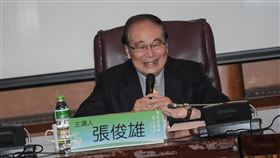 前行政院長張俊雄出席總統直選與民主台灣學術研討會 圖／記者林敬旻攝