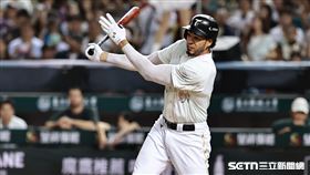 中職36年例行賽，台鋼雄鷹指定打擊魔鷹敲出內野安打。（圖／記者劉彥池攝影）