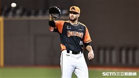 中職36年例行賽，統一獅先發投手奧德銳。（圖／記者劉彥池攝影）