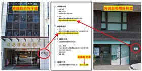 四叉貓爆「黃國昌狗仔窩」疑藏身老婆公司　現址搬到板橋服務處。（圖／翻攝自四叉貓臉書）