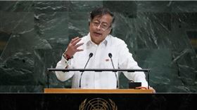 哥倫比亞總統裴卓（Gustavo Petro）23日在聯合國大會發表演講時，亦批評過川普。（圖／達志／美聯社）