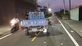 台中市潭子區昨（27）日傍晚發生一起死亡車禍。（圖／翻攝畫面）