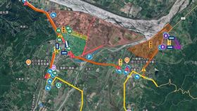 網友自製一份「光復鄉-救災資訊整合」地圖。（圖／翻攝自Google Maps）