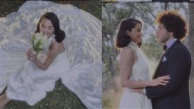 33歲女星賽琳娜戈梅茲於社群IG貼出婚紗照宣布結婚。（圖／翻攝自IG @selenagomez）
