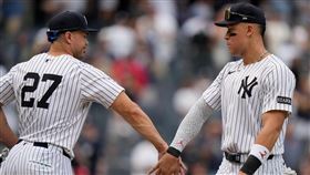 賈吉（Aaron Judge）、史坦頓（Giancarlo Stanton）連續2天同場開轟。（圖／美聯社／達志影像）