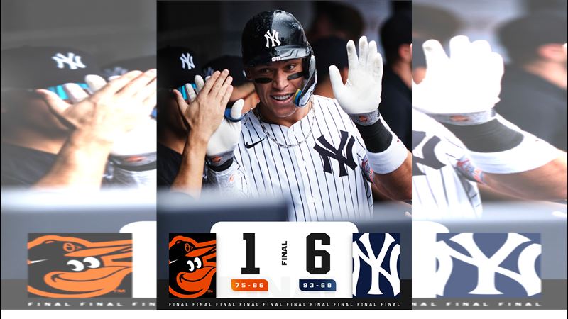 洋基6：1擊敗金鶯笑納7連勝。（圖／翻攝自MLB X）