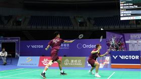 德國萊茵魯爾世大運混雙奪金、來自中租球團的吳軒毅／楊筑云。（圖／中華羽協提供）