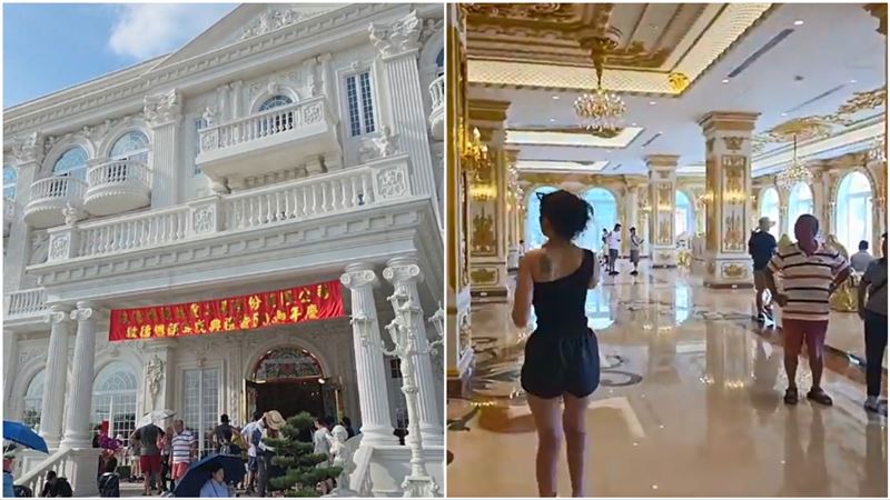 啟德斥資40億打造白宮總部，展覽期間1樓對外開放，吸引眾多遊客參訪。（圖／翻攝自啟德機械起重工程-股公司臉書）