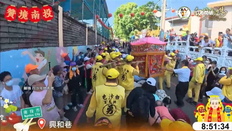 白沙屯媽祖到南投市贊境行程