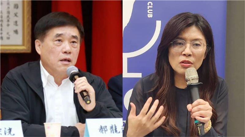 郝龍斌、鄭麗文。（組合圖／翻攝自郝龍斌、鄭麗文臉書）