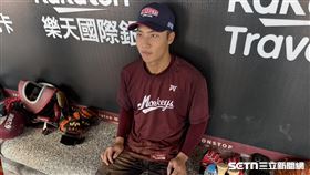 桃猿許賀捷。（圖／記者黃耿誼攝影）