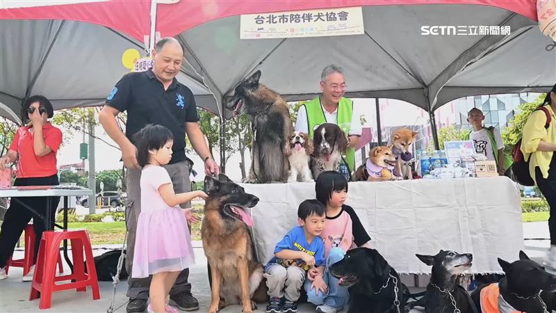 現場也設置和毛小孩相關的各式攤位