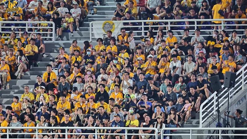 中信兄弟球迷擠滿外野。（圖／中信兄弟提供）