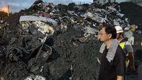 張善政親赴災區現場。（圖／翻攝自張善政臉書）