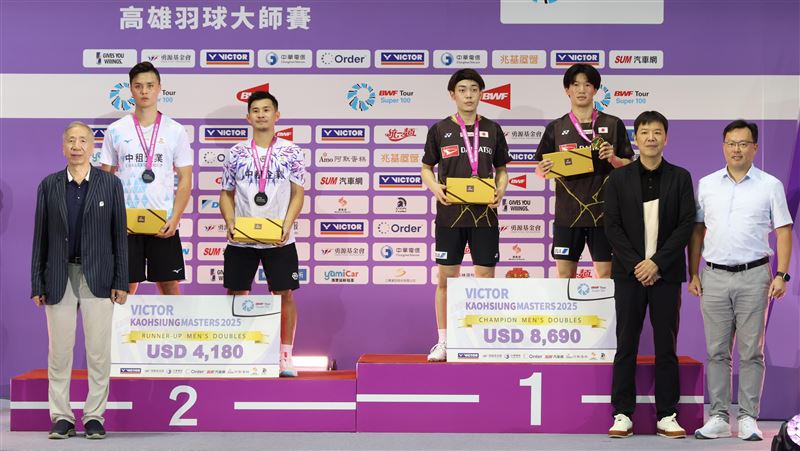 台灣最後奪牌希望蘇敬恒／吳冠勳不敵日本熊谷翔／西大輝，但仍締造兩人今年搭檔後最佳成績。（圖／中華羽協提供）