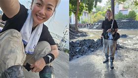 邵庭親赴花蓮救災當鏟子超人，提醒民眾可自備3物，曝現場仍非常需要幫忙。（圖／翻攝自邵庭臉書）
