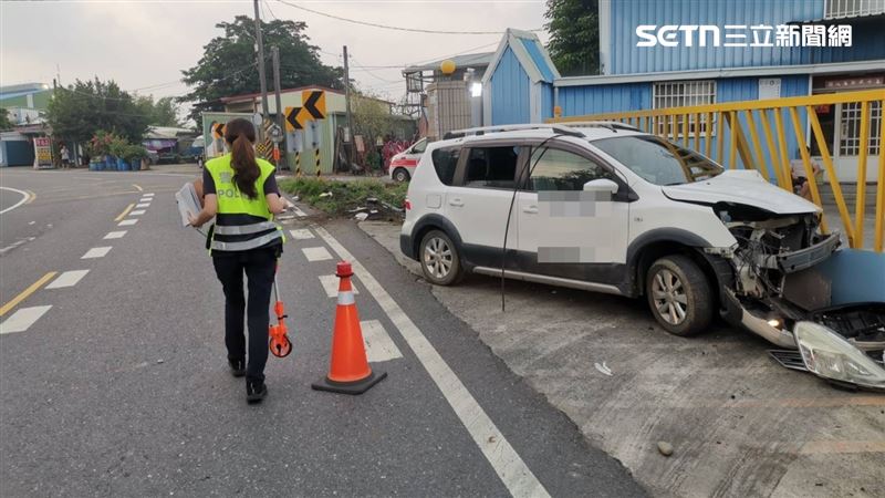 高雄市岡山區９月27日清晨，發生死亡車禍。（圖／翻攝畫面）