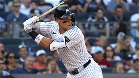 賈吉（Aaron Judge）3成31打擊率、36次敬遠是大聯盟第1。（圖／美聯社／達志影像）