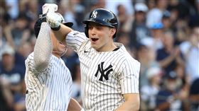 萊斯（Ben Rice）轟出雙響砲。（圖／美聯社／達志影像）