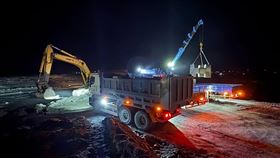 水利署連夜搶險　成功疏導馬太鞍溪水改道。（圖／水利署）