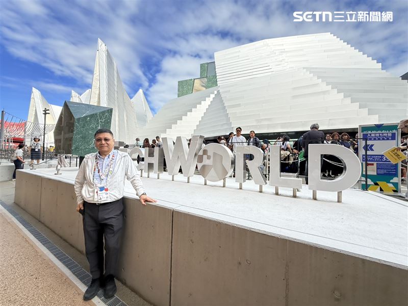 世博台灣館「TECH WORLD館」館長邱揮立從世博開館至今，一個月僅平均回台灣一次。（圖／記者李育道攝影）