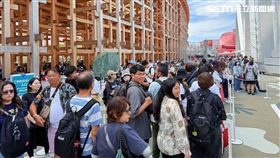 台灣館「TECH WORLD館」人氣直衝前五名，成為許多遊客必排清單。（圖／記者李育道攝影）