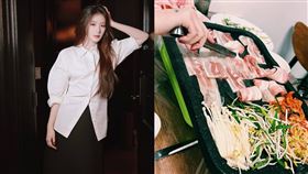 舒華發布的照片裡有位手背刺青的女子，被網友認為是穗珍。（圖／翻攝自舒華IG）