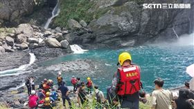 屏東縣瑪家鄉舊排灣沙拉灣瀑布今（29）日上午10時許驚傳1人溺水。（圖／翻攝畫面） 