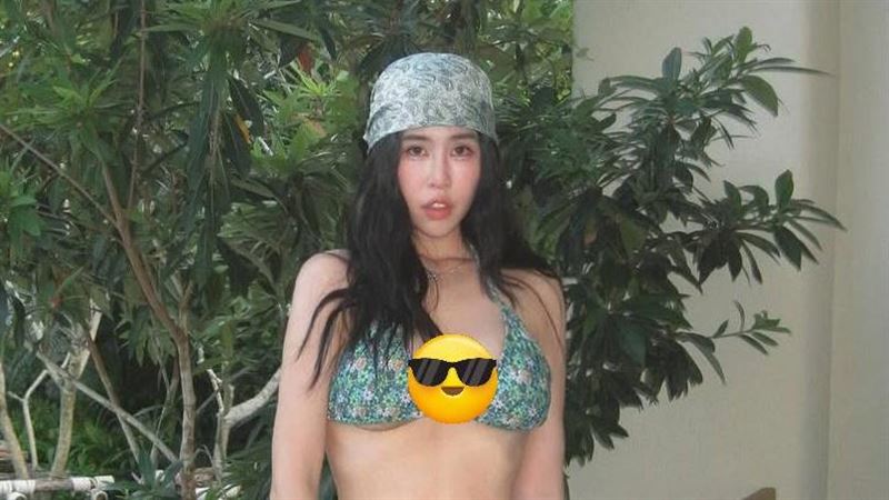 余祥銓妻泳褲深陷美尻　下半身形狀被看光