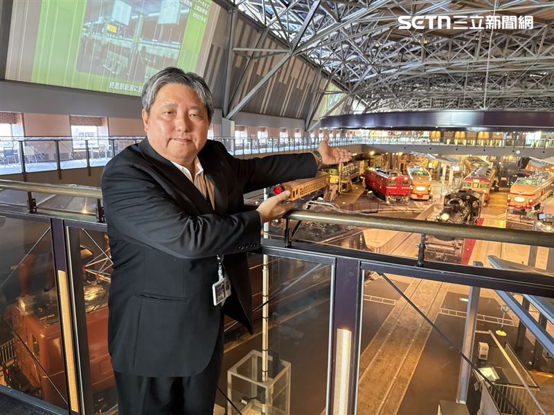 大宮鐵道博物館館長石田亨隨時歡迎台灣朋友來參訪，將以最熱情的態度迎接大家。（圖／記者李育道攝影）