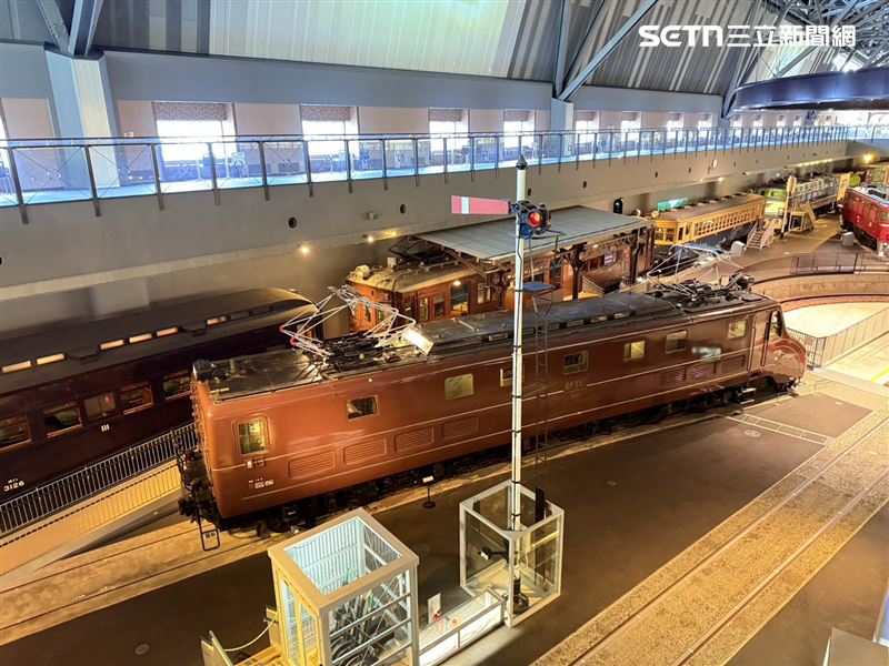大宮鐵道博物館其他展示列車。（圖／記者李育道攝影）