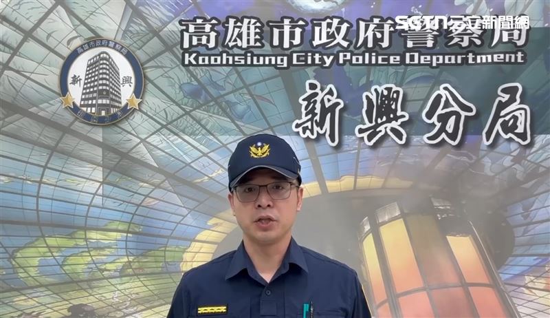 新興分局副分局長林鑫宏表示，員警使用警械時機得宜。（圖／翻攝畫面）