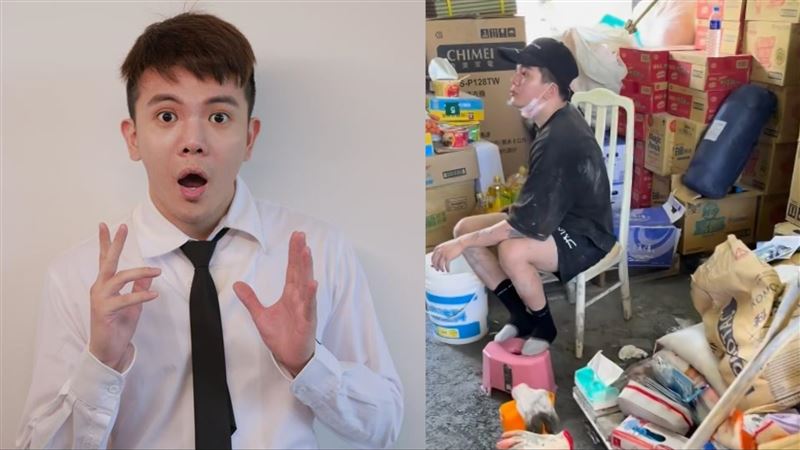 孫生花蓮救災惹議「物資站抽菸尬聊」網罵