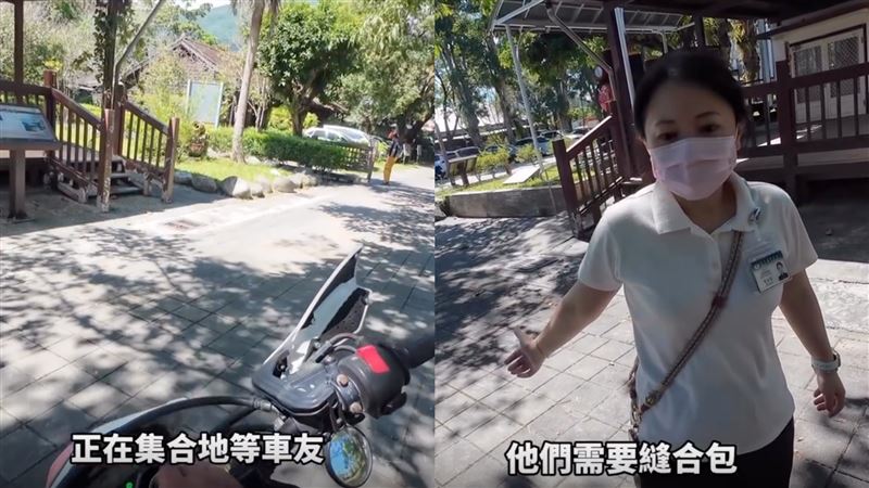 他路邊被慈濟醫療人員攔截，請求幫忙送醫材。（圖／翻攝自Thread @zorg_wen）